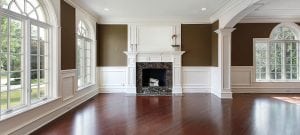 living room with a hardwood flooring evanston